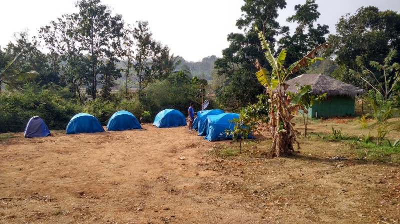 Tent house at State Lodge Comples Dandeli