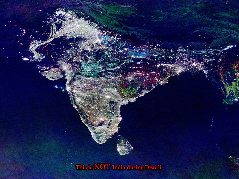 Fake News: NASA Image of India during Diwali