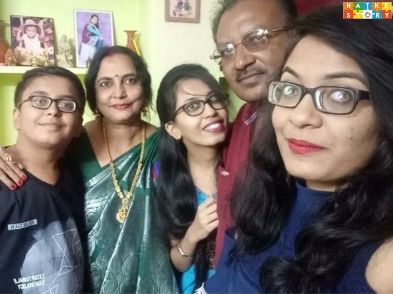 Rajal Misra with her family