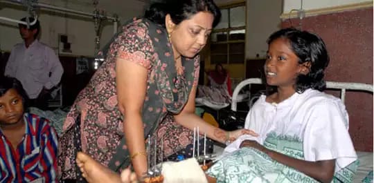 Devika Natwarlal Rotawan at hospital