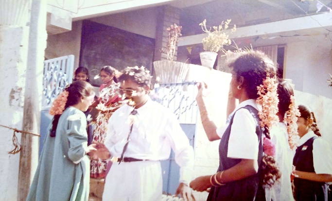 Nidumukkala Siva Sankara Rao at his School
