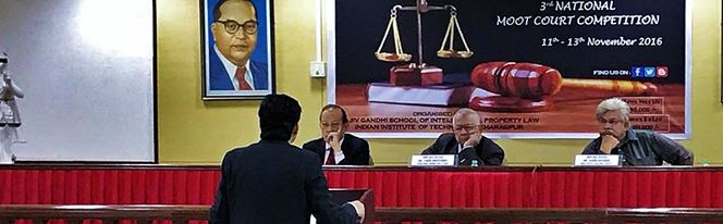 Saunak Rajguru in the 3rd National Moot Court Competition