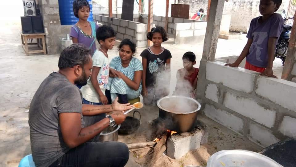 Sudhir Prathipati - making meals for kids