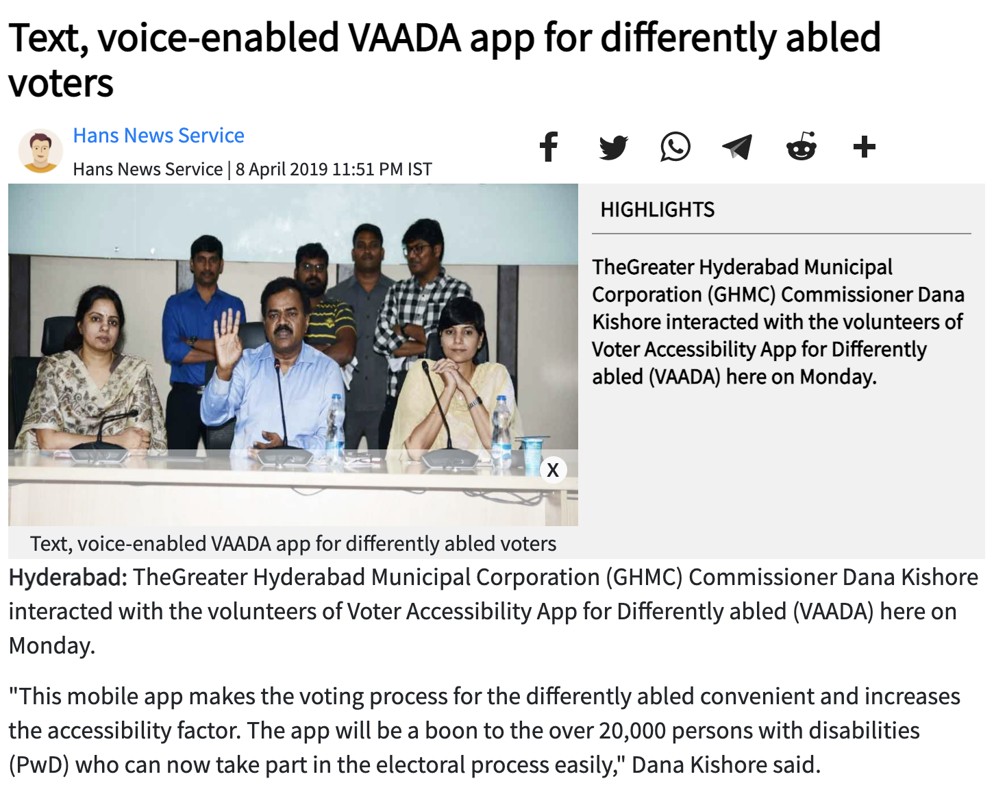 Mobile app for Differentially abled Voter accesibility
