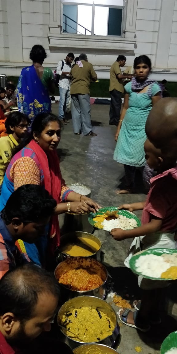 Karuna Sree - Distributing Food