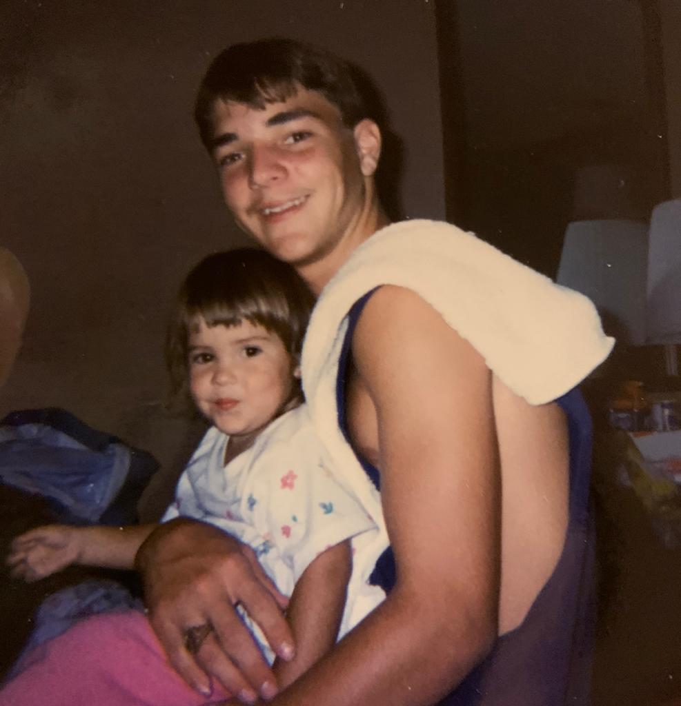 Bryan Keith Stanley with his daughter
