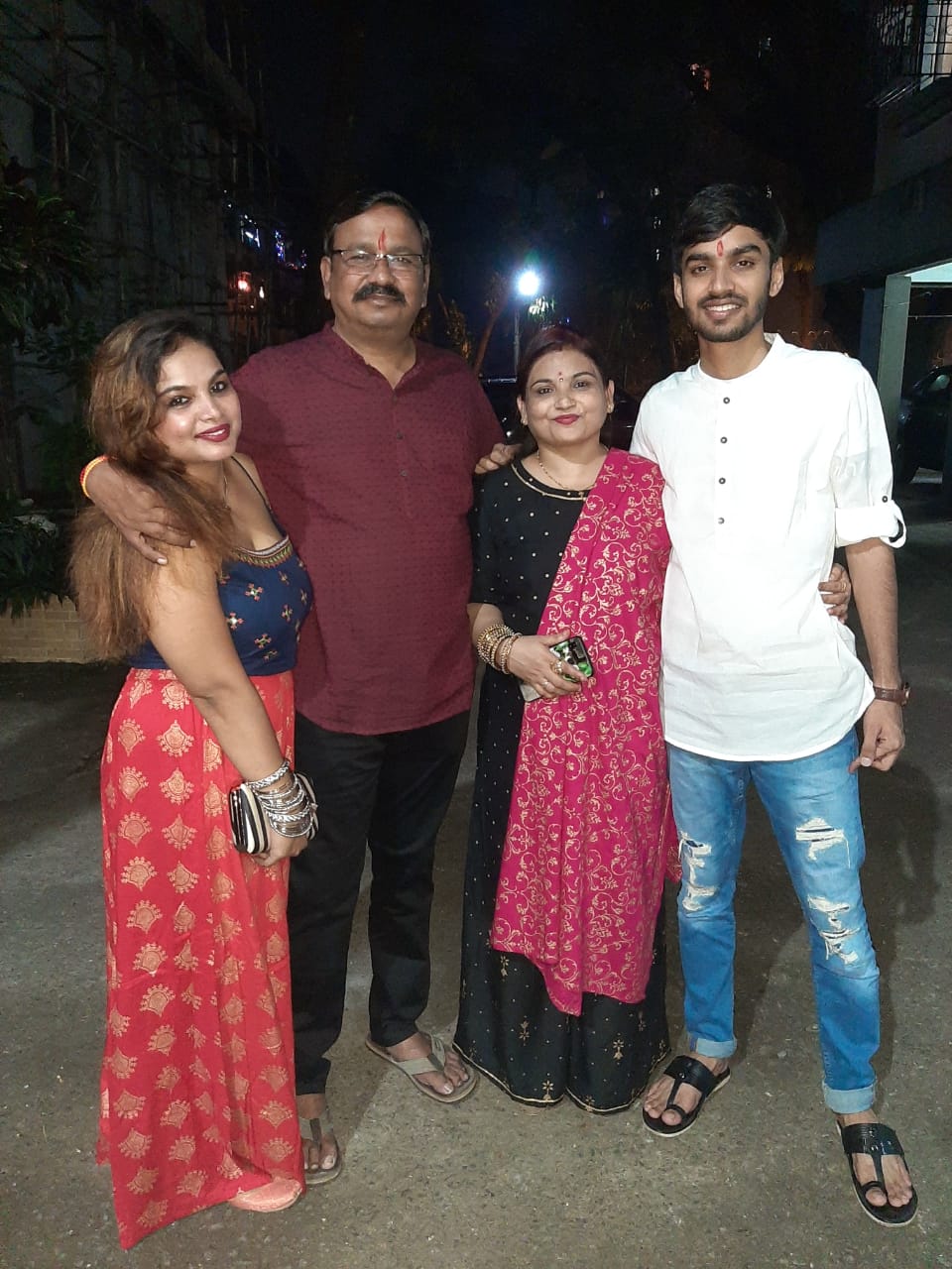 Shraddha Upadhyay with her family