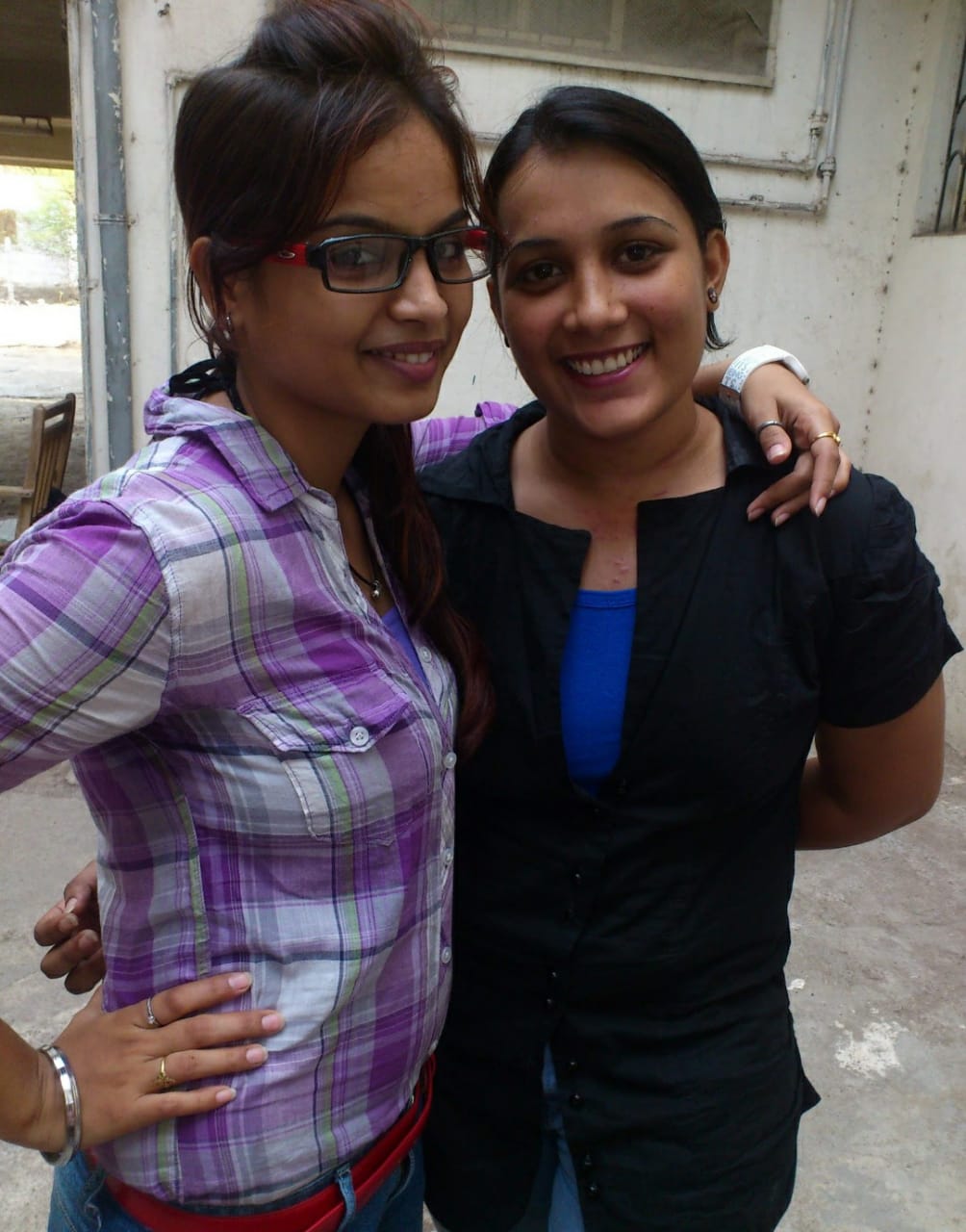 Shraddha Upadhyay with her best friend