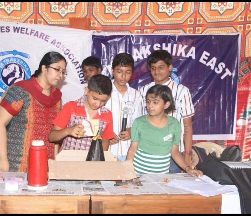 Dr. K. Srikala Ganapathy working with Kids
