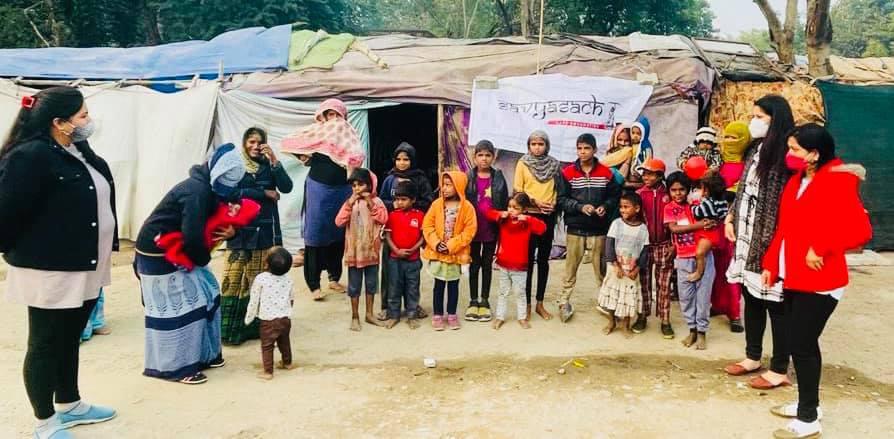 Savyasachi Care Foundation: with village kids 