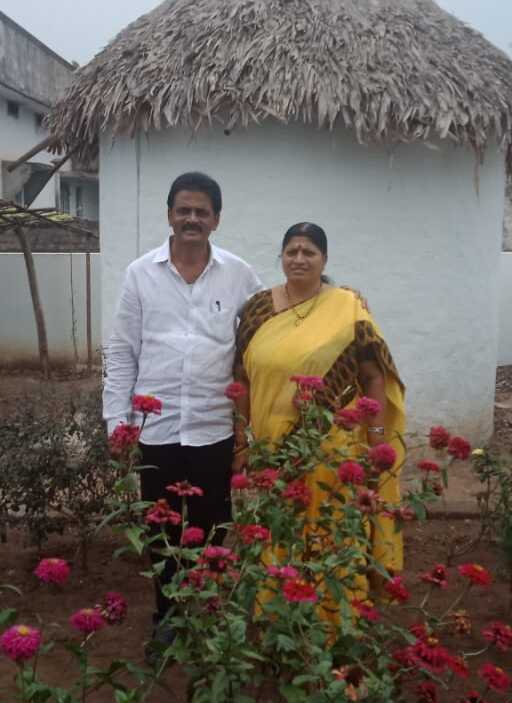 Janaki Devi with her husband