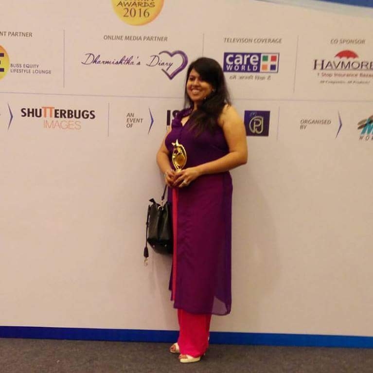 Dharmishtha Dagia at award function