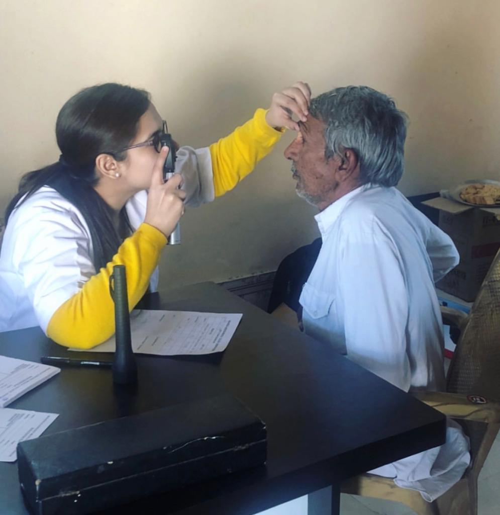 Dr Aprajita Lohan treating patients