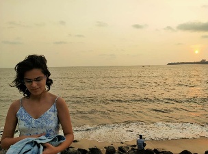 Manaswita Sachdeva at beach