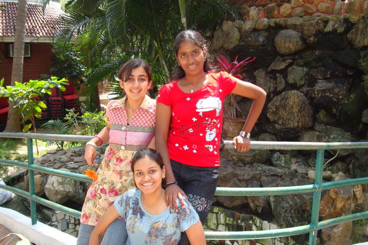 Madhu Priya with friends