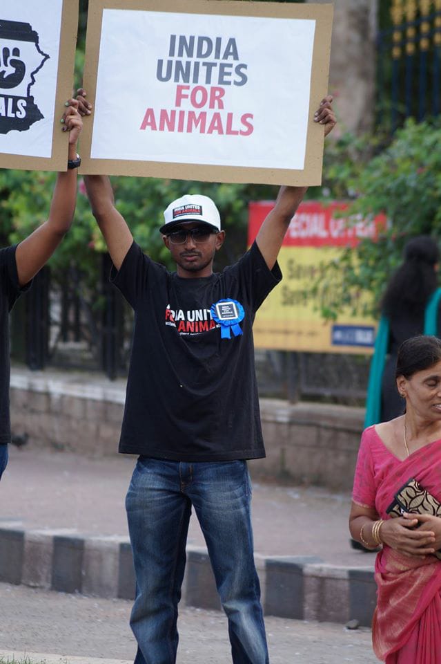 Dheeraj Muramshetti in a campaign for Animals