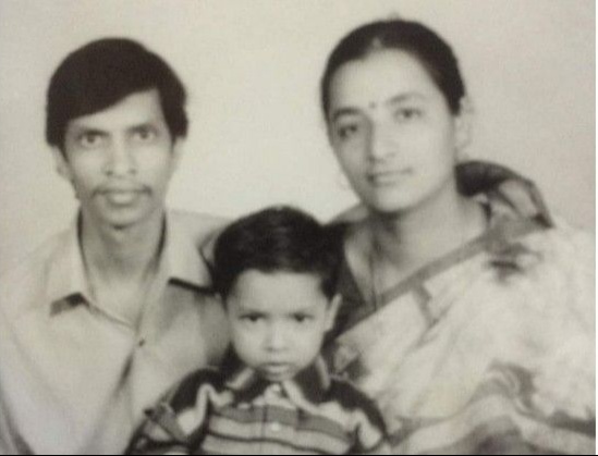 Jayant Kandoi with parents
