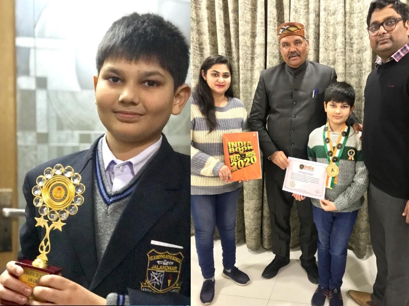 Meedhansh Kumar Gupta with Youngest Enterpreneur Award