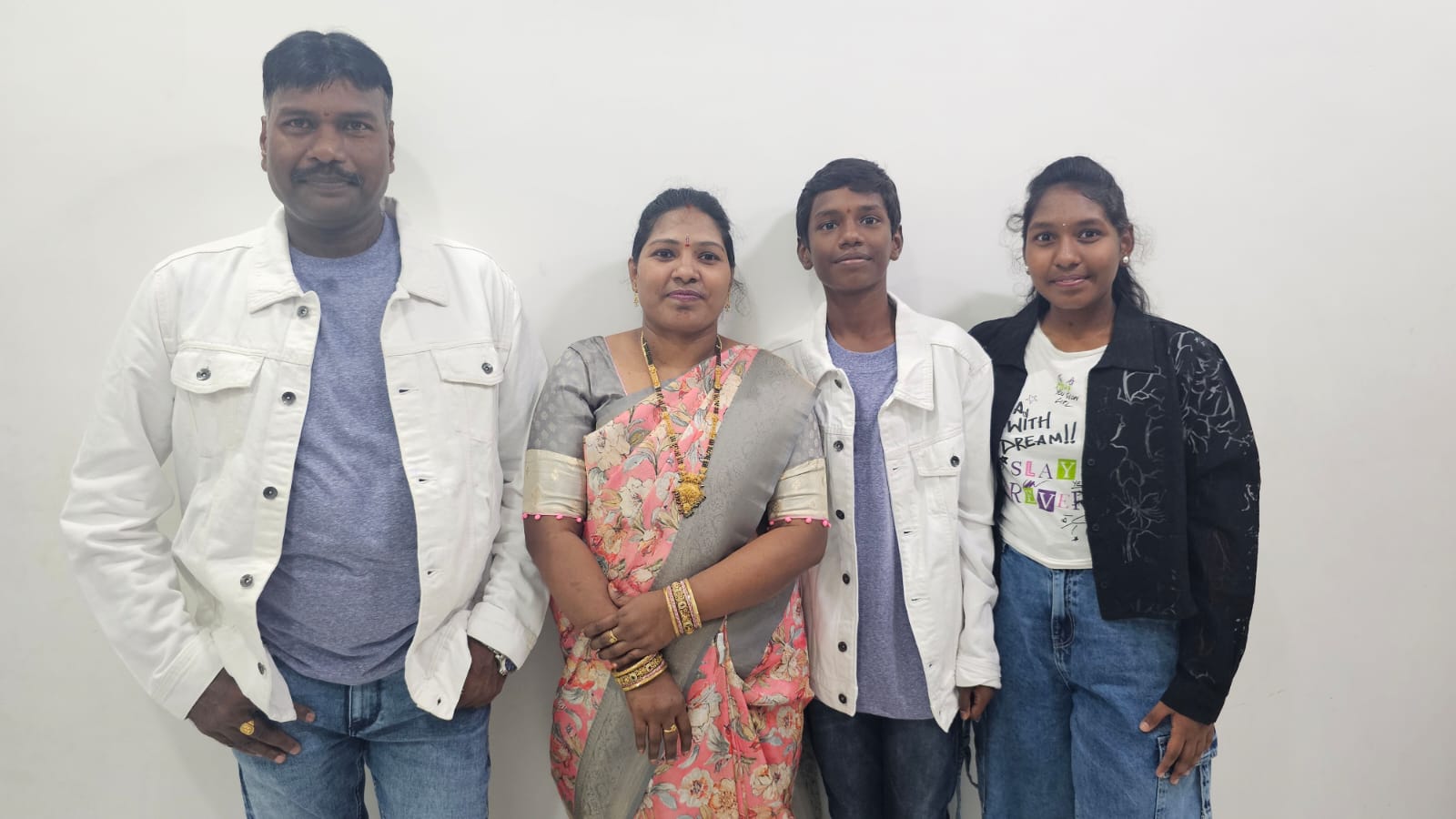 Sai Krishna Puppala with his family